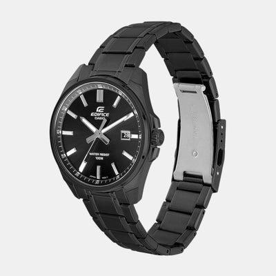 Edifice Men Quartz Black Dial Analog Stainless Steel Watch ED620