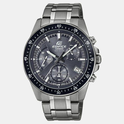 Edifice Men Quartz Grey Dial Chronograph Stainless Steel Watch ED622