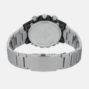 Edifice Men Quartz Silver Dial Chronograph Stainless Steel Watch ED628