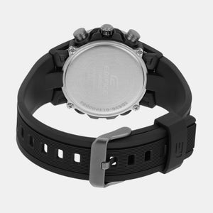 Edifice Men Quartz Black Dial Chronograph Resin Watch ED630