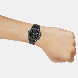 Edifice Men Quartz Black Dial Chronograph Resin Watch ED630