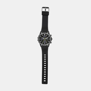 Edifice Men Quartz Black Dial Chronograph Resin Watch ED630