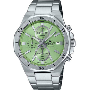 Casio Edifice Standard Chronograph Green Dial Men 44.3mm ED637 EFV-640D-3AV