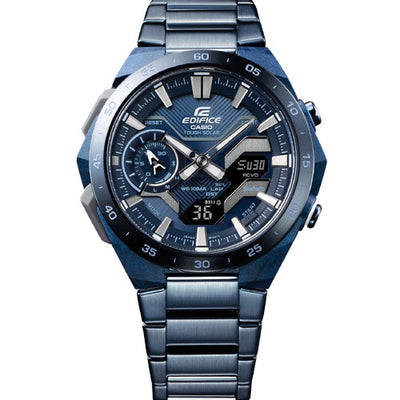 Casio Edifice Windflow Blue Dial Men 48.2mm ED640 ECB-2200CB-2A