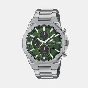 Edifice Men Quartz Green Dial Chronograph Stainless Steel Watch ED643