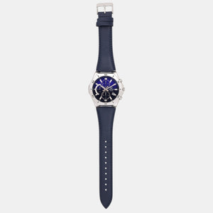 Edifice Men Quartz Black Dial Analog Leather Watch ED646