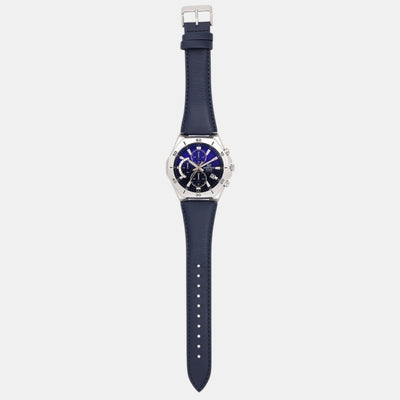Edifice Men Quartz Black Dial Analog Leather Watch ED646