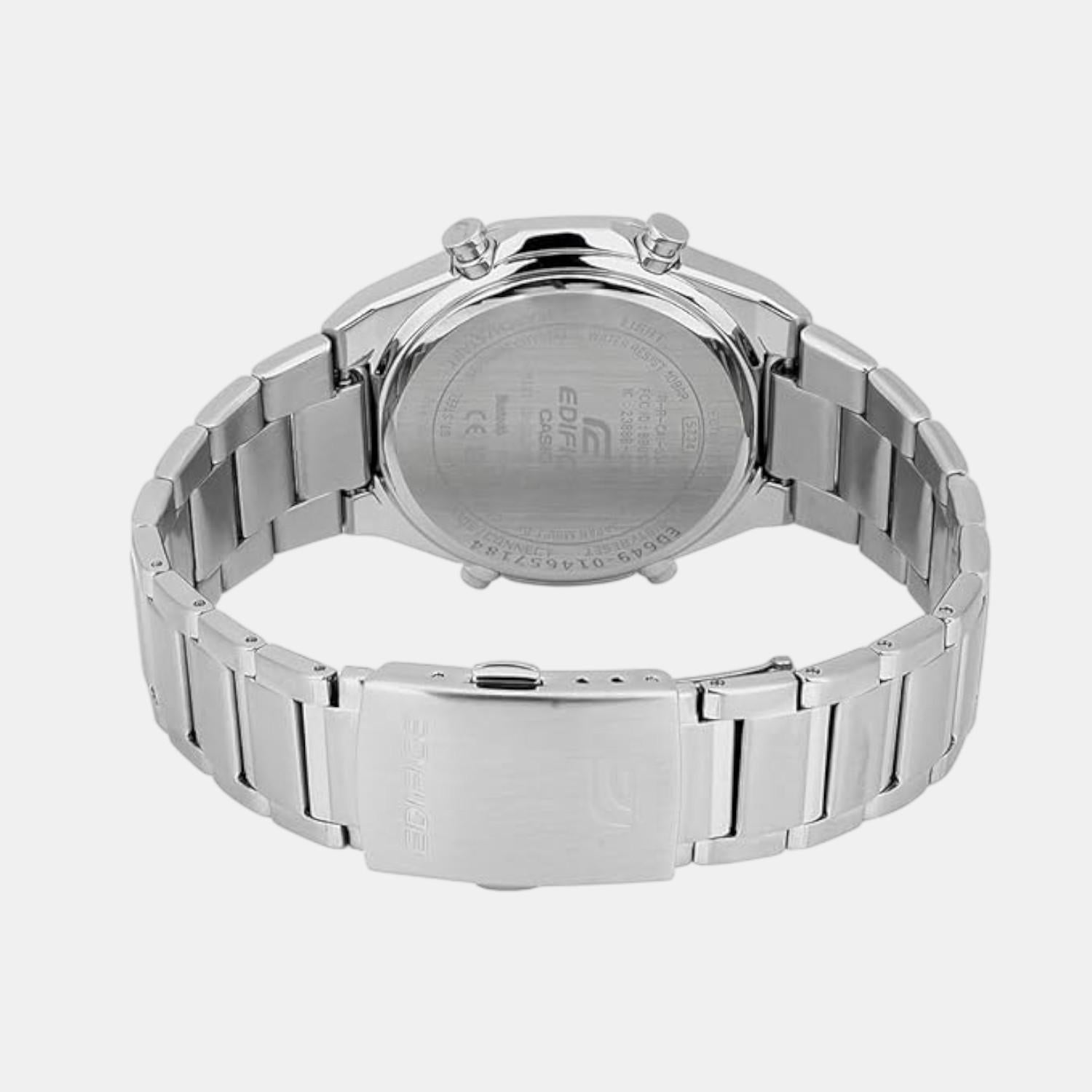 Edifice Men Quartz Black Dial Analog-Digital Stainless Steel Watch ED651