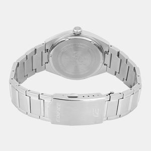 Edifice Men Quartz Silver Dial Analog Stainless Steel Watch ED654