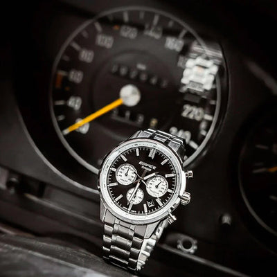 Casio Edifice Standard Chronograph Black Dial Men 40.5mm ED655 EFR-575D-1A