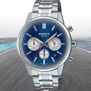 Casio Edifice Standard Chronograph Blue Dial Men 40.5mm ED656 EFR-575D-2A