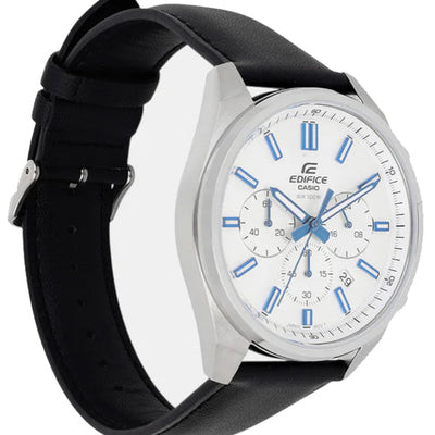 Casio Edifice Standard Chronograph Silver Dial Men 43.5mm ED661 EFV-650L-7AV