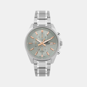 Edifice Men Quartz Green Dial Analog Stainless Steel Watch ED663
