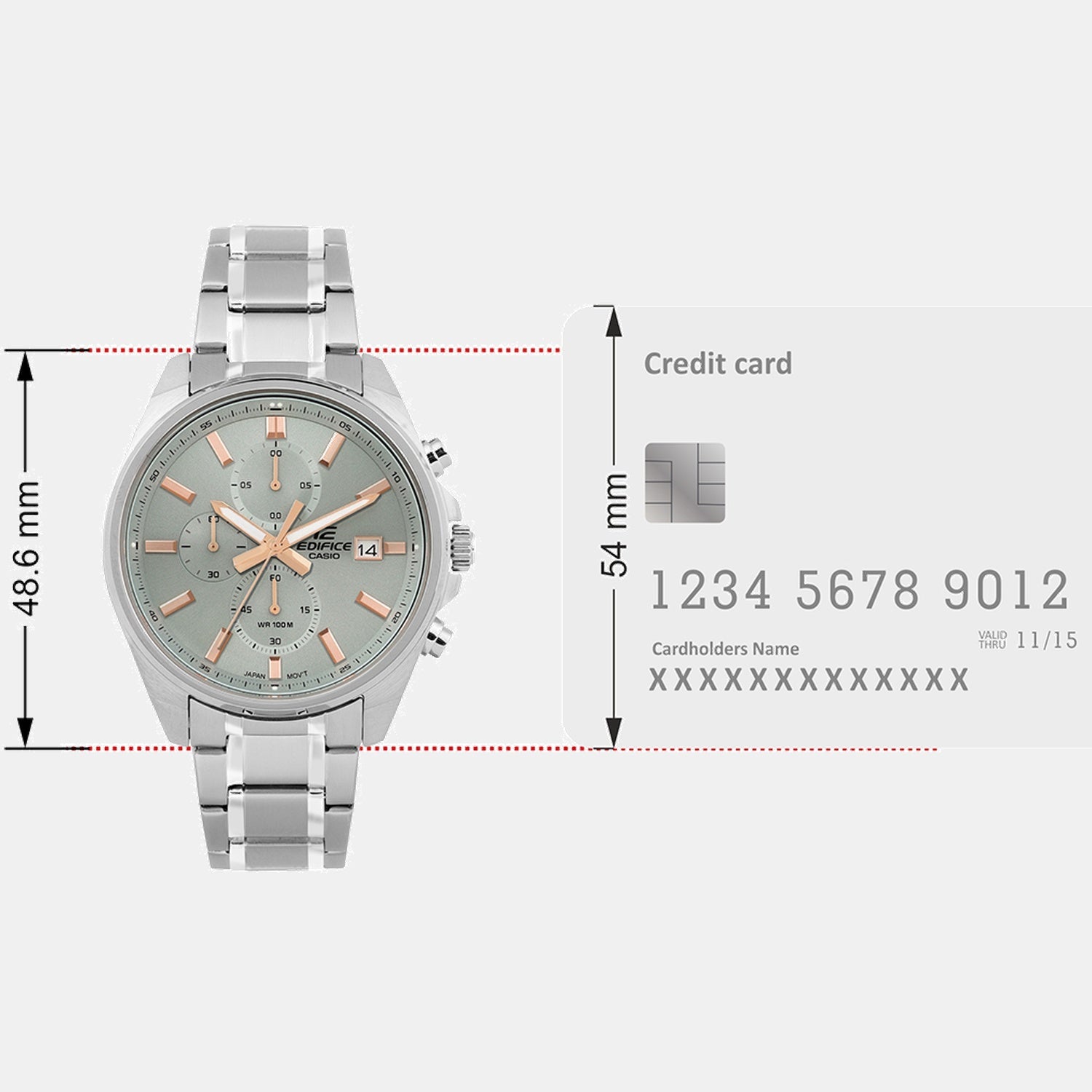 Edifice Men Quartz Green Dial Analog Stainless Steel Watch ED663