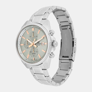 Edifice Men Quartz Green Dial Analog Stainless Steel Watch ED663