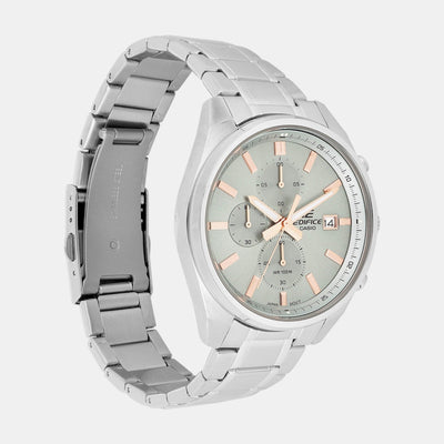 Edifice Men Quartz Green Dial Analog Stainless Steel Watch ED663
