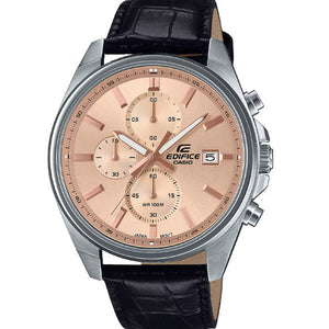 Casio Edifice Standard Chronograph Rose Gold Dial Men 43.8mm ED664 EFV-610EL-5A