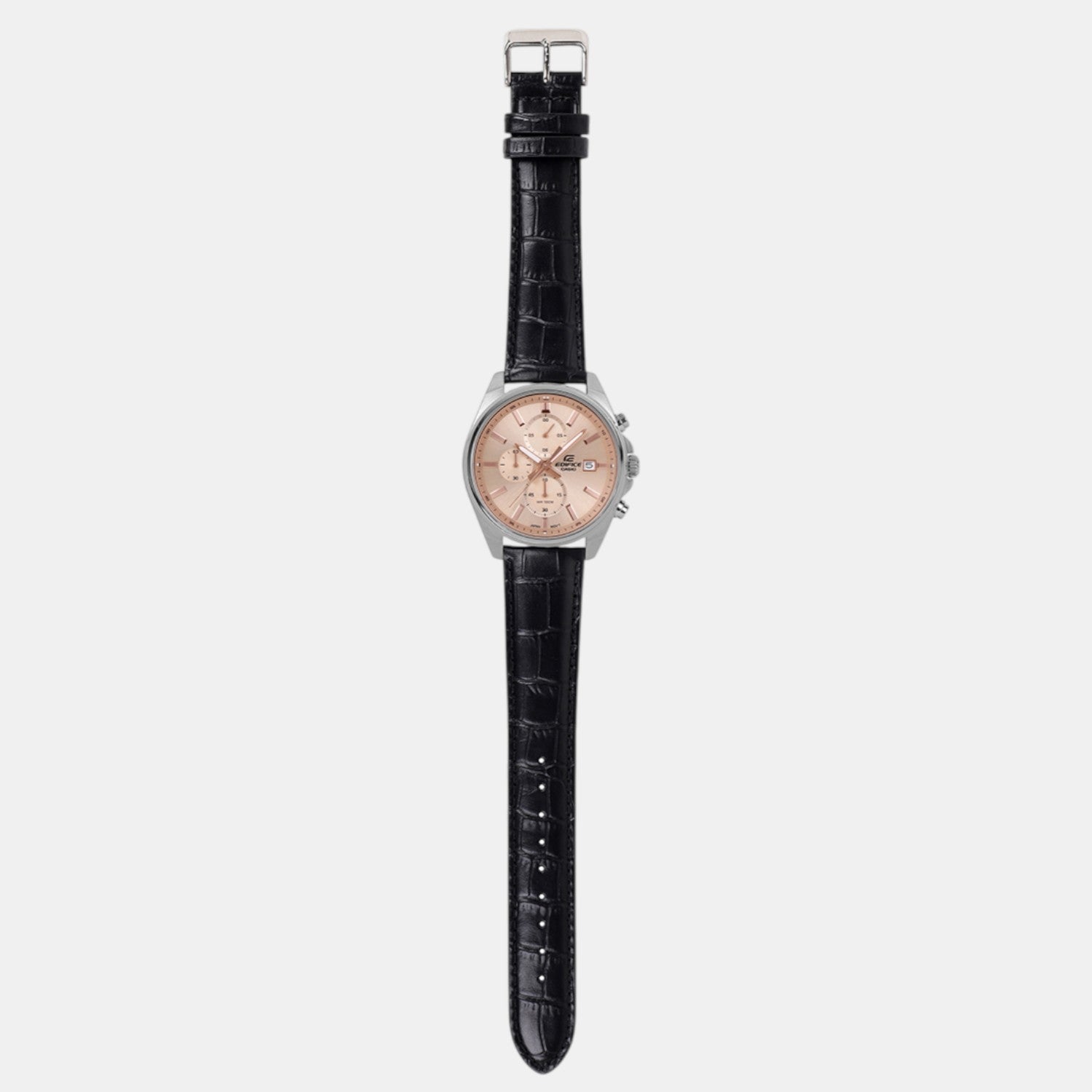 Edifice Men Quartz Peach Dial Analog Stainless Steel Watch ED664
