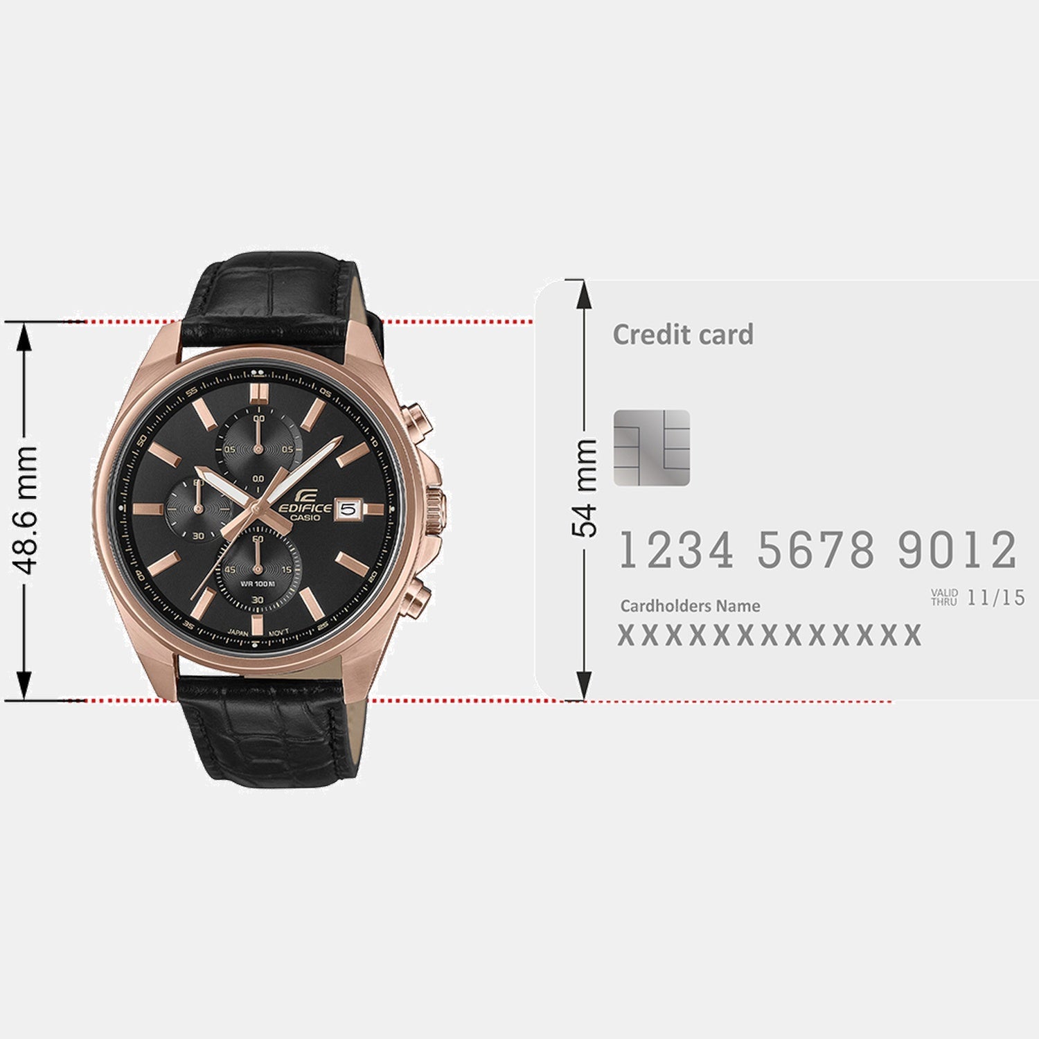 Edifice Men Quartz Black Dial Analog Stainless Steel Watch ED665
