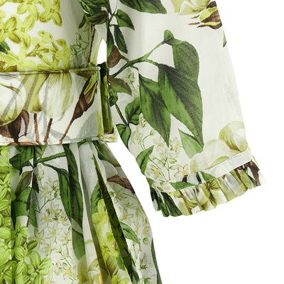 Samantha Sung Eden Long Dress In Cotton Muslin With All Print