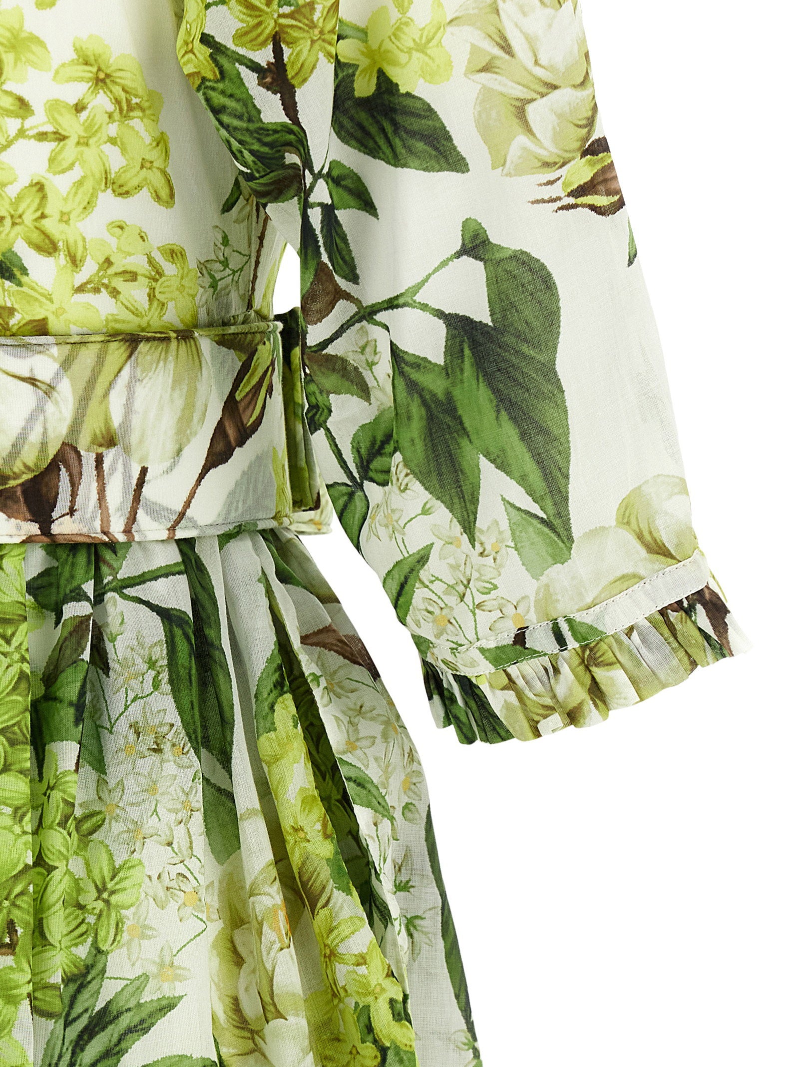 Samantha Sung Eden Long Dress In Cotton Muslin With All Print