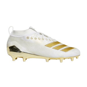 adidas Adizero 8.0 Cleat Cloud White Gold Metallic