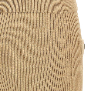 Balmain Ribbed Midi Skirt