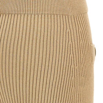 Balmain Ribbed Midi Skirt