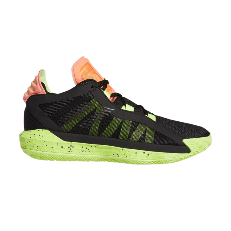 adidas Dame 6 Black Signal Green Coral