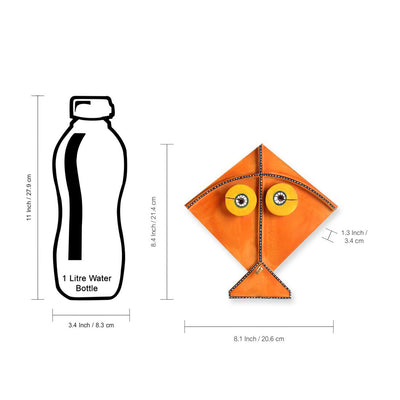 'Kite Pals' Handpainted Wall Décor Hangings In Pine Wood (Set of 2)