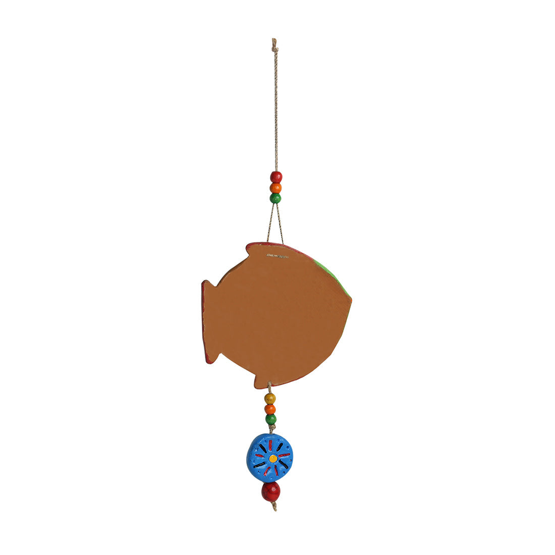'The Fish Twins' Handmade & Handpainted Terracotta Decorative Wall Hangings (Set of 2)