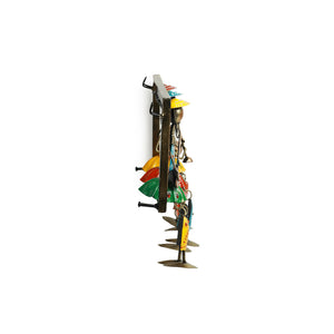 'Rajasthani Tribal Musicians' Handmade & Handpainted Wall Hanging In Iron