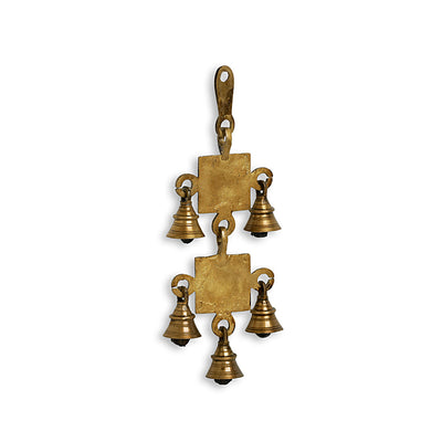 'Shubh Labh' Hand-Etched Wall Décor Hanging In Brass