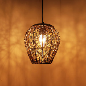 'Glamorous Mesh' Pendant Lamp In Iron (8 Inch, Matte Finish)