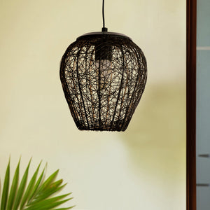 'Glamorous Mesh' Pendant Lamp In Iron (8 Inch, Matte Finish)