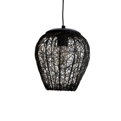 'Glamorous Mesh' Pendant Lamp In Iron (8 Inch, Matte Finish)