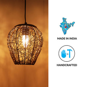 'Glamorous Mesh' Pendant Lamp In Iron (8 Inch, Matte Finish)