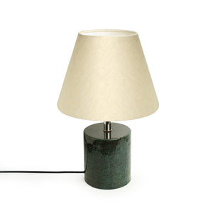 'Forest Trek' Handcrafted Table Lamp In Iron (16 Inch, Bottle Green)