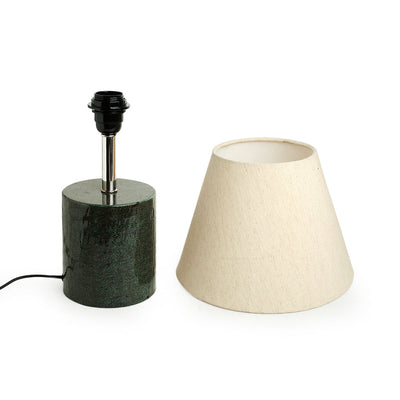 'Forest Trek' Handcrafted Table Lamp In Iron (16 Inch, Bottle Green)