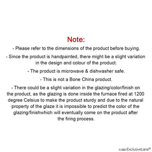 'Mughal Floral' Handpainted Ceramic Cup & Kettle Tea Set (Microwave Safe)