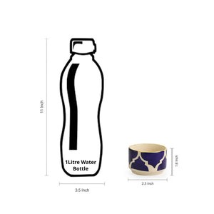 'Four dips of Morocco' Handpainted Chutney & Pickle Bowls In Ceramic (Set Of 4)