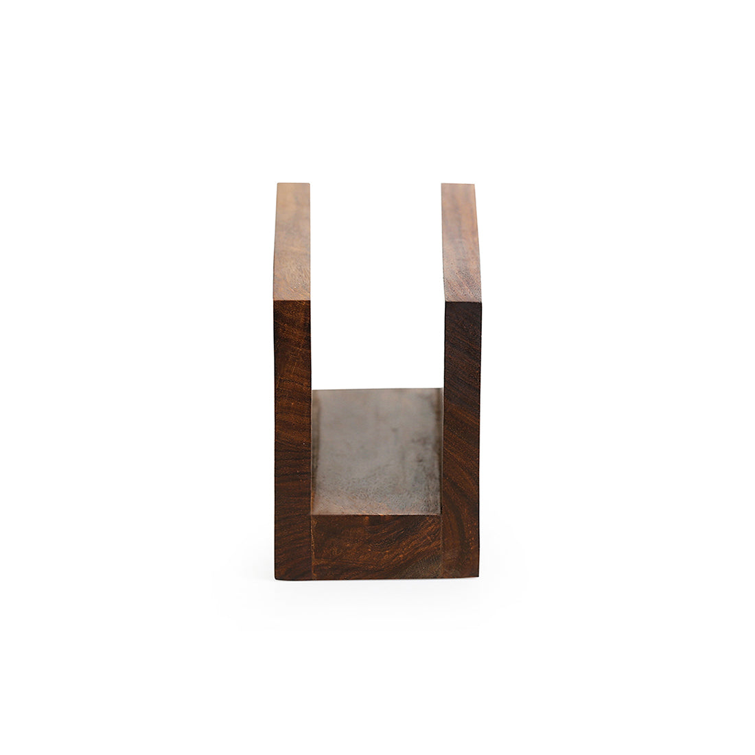 Brown - 'The Napkin Jaali' Hand Carved Napkin Holder In Sheesham Wood