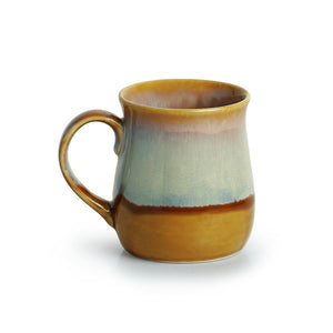 'The Milky-Way Canvas' Tea-Coffee & Milk Mugs Dual-Glazed Studio Pottery In Ceramic (Set Of 2)