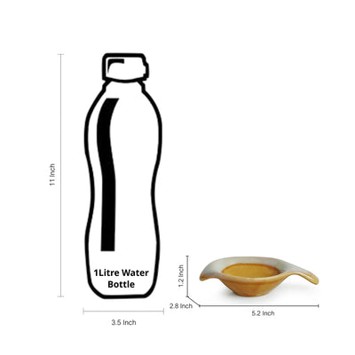 'Four Dips of Starlight' Chutney Dip Bowls Dual Glazed Studio Pottery In Ceramic (Set Of 4)