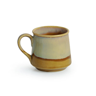 'Silver Gold Dusk' Tea & Coffee Cups Dual-Glazed Studio Pottery In Ceramic (Set Of 6)
