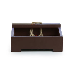 'Owl Motif' Tissue Holder In Pine Wood