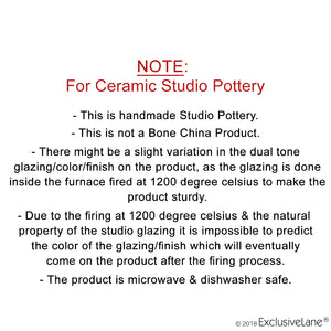 'Crimson Sky' Hand Glazed Studio Pottery Ceramic Serving Handis With Lids (Set Of 2)