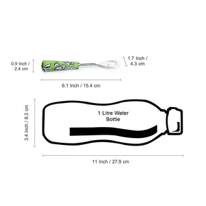 'The Mughal Zahri' Handpainted Bottle Opener In Stainless Steel & Ceramic