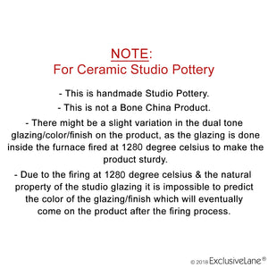 'Amber & Teal' Studio Pottery Oil Bottle In Ceramic (250 ml)