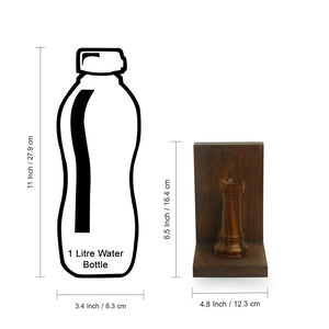 'Chess Rook' Hand Carved Book  Sheesham Bookend